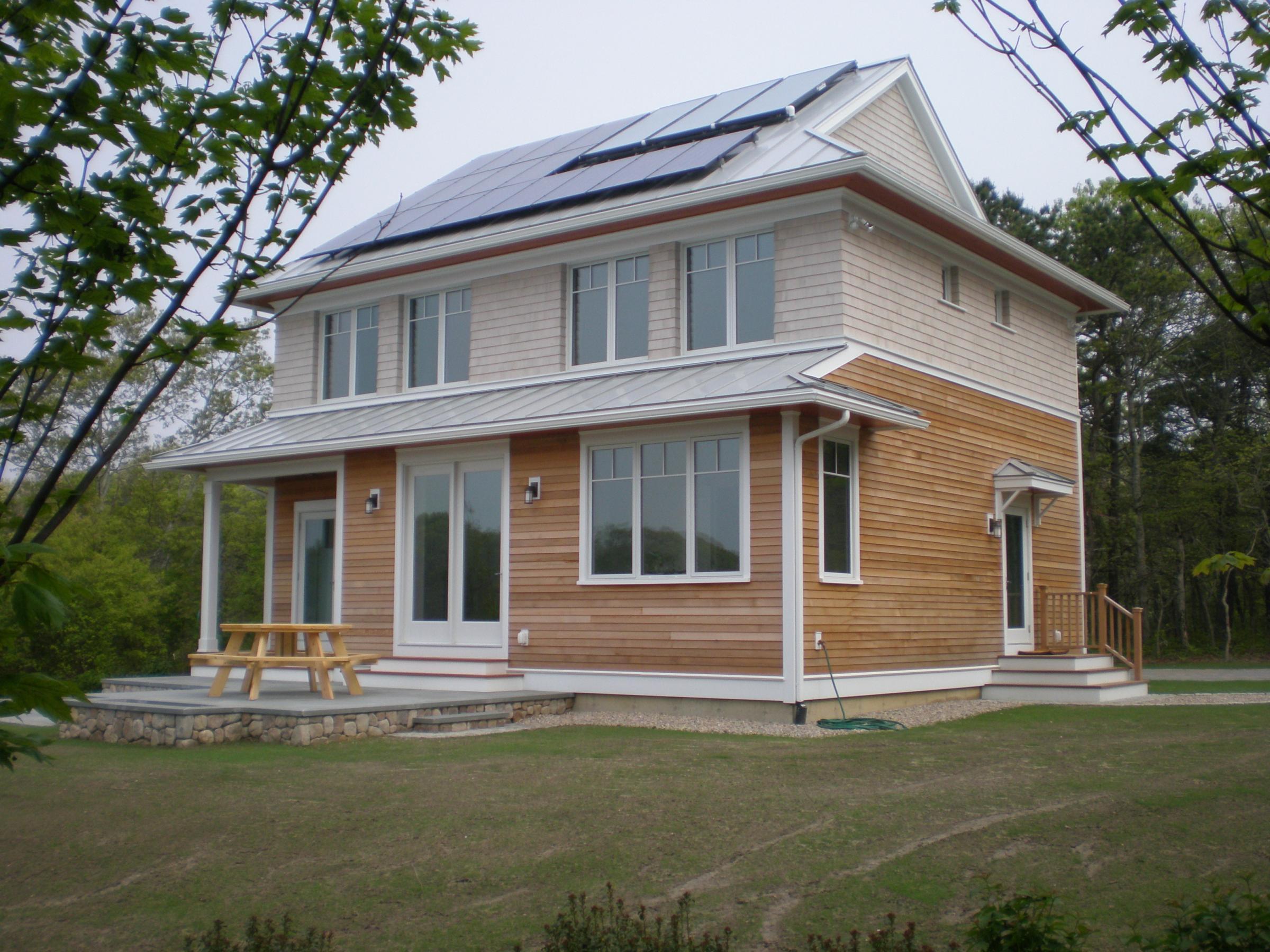 Falmouth Passive House, designed by the author, the second Certified Passive House in MA Passive house design course